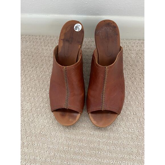 Timberland Heels Women's Danforth Mule Wedge Buckthorne Brown Size 8.5 - Picture 4 of 8